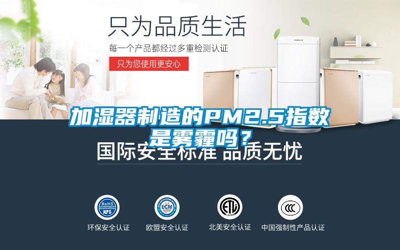 加濕器制造的PM2.5指數(shù)是霧霾嗎?