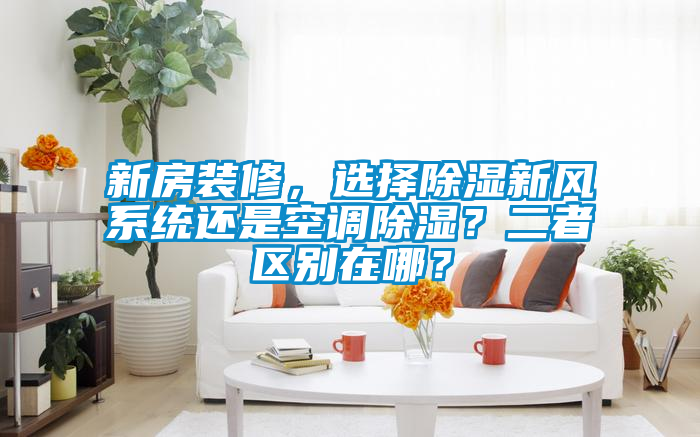 新房裝修,選擇除濕新風(fēng)系統(tǒng)還是空調(diào)除濕?二者區(qū)別在哪?