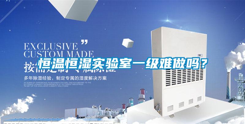 恒溫恒濕實驗室一級難做嗎？