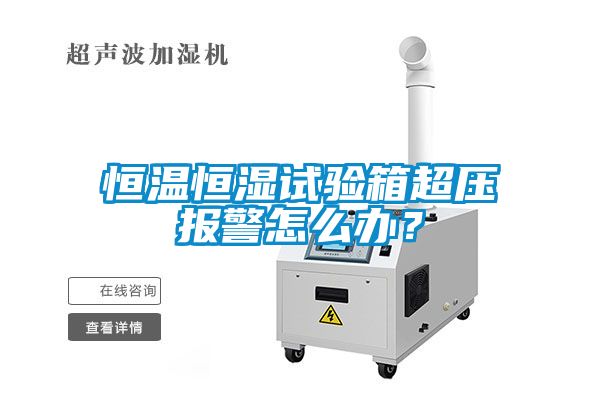恒溫恒濕試驗(yàn)箱超壓報(bào)警怎么辦？