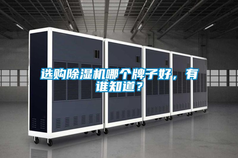 選購除濕機哪個牌子好，有誰知道？