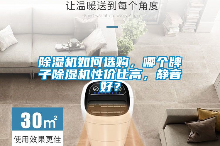 除濕機如何選購，哪個牌子除濕機性價比高，靜音好？