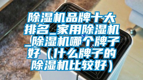 除濕機品牌十大排名_家用除濕機_除濕機哪個牌子好(什么牌子的除濕機比較好)